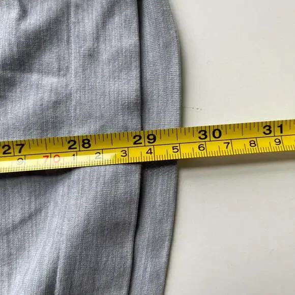 Athleta Speedlight Ruched Side Short Sleeve Top Grey Size M - Picture 6 of 6